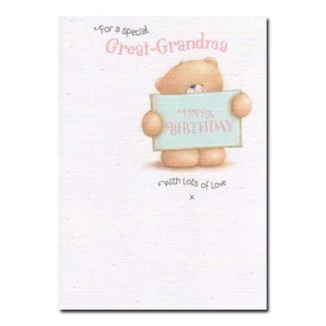 Special Great-Grandma Forever Friends Birthday Card